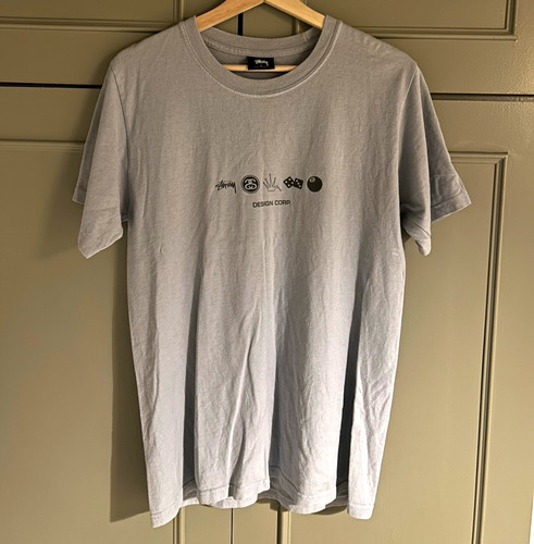 Stussy light blue graphic - stussy,