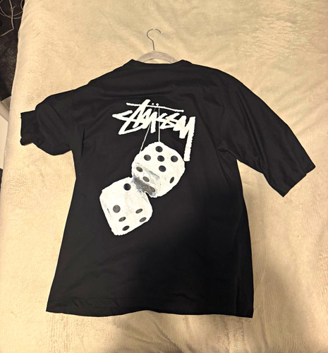 Stussy black graphic print - stussy,