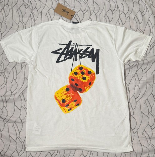 Stussy men white - dice, short