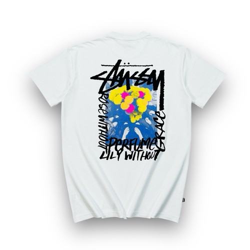 Stussy logo shirt white - t-shirt,