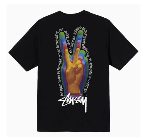 Stussy peace sign - sign, t-shirt
