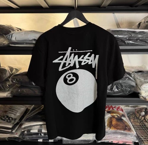 Stussy black short sleeved
