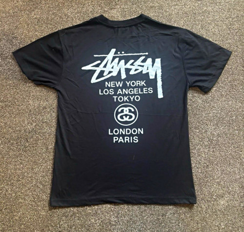 Stüssy men black graphic - men's,