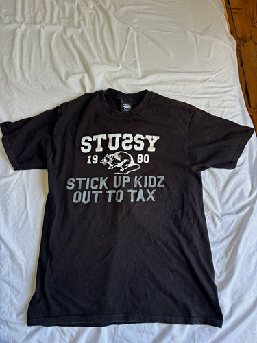 Stussy men black shirt - black, t-shirt