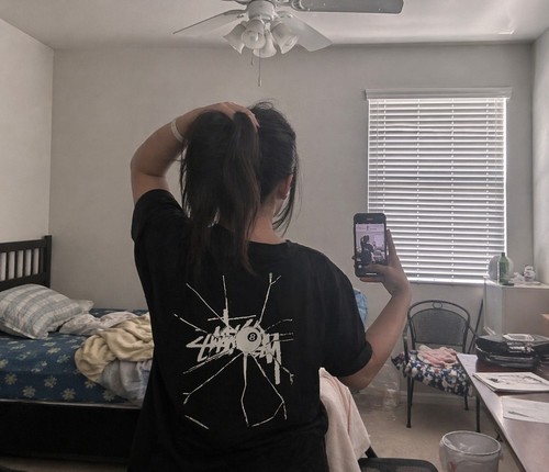 Stussy black smash - t, shirt