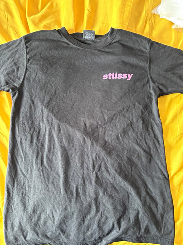 Stussy black graphic print - black,