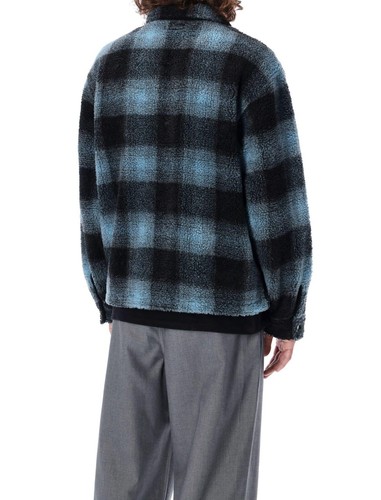 Stussy washed zip shirt jacket - washed,