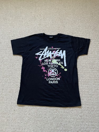 Black stussy men - black, t-shirt