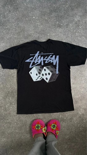 Stussy black dice pigment dyed - stussy,