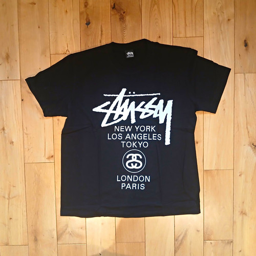 Stussy men black graphic - black,