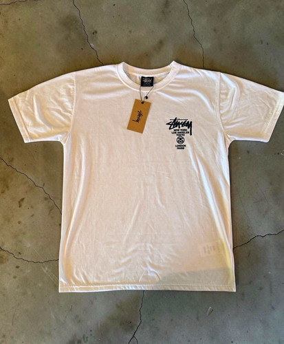 Stüssy graphic logo shirt - logo, t-shirt