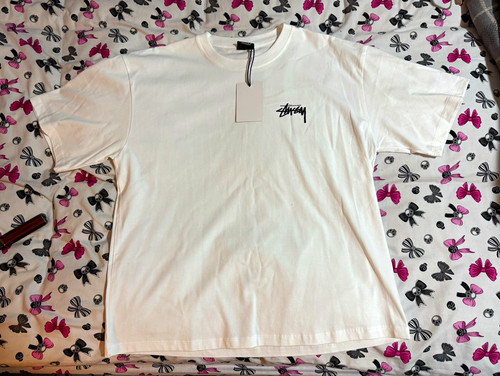 Stüssy men white logo - logo, crew