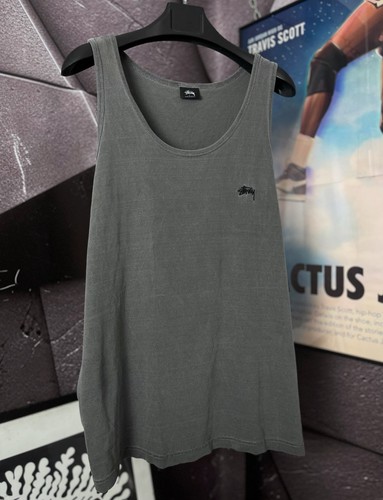 Stussy men tank top gray - tank,