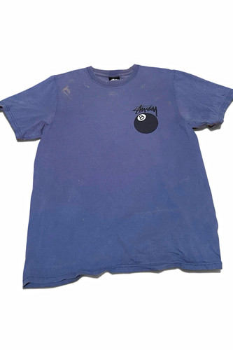 Stussy blue graphic print - print, logo