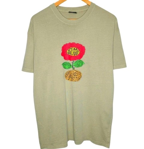 Stussy flower shirt - t-shirt, men's