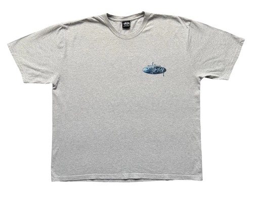 Stussy oval wave - t-shirt, ash