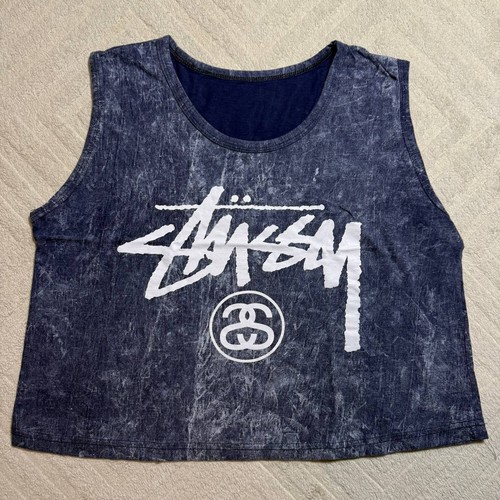 Stussy women acid wash crop - women's,