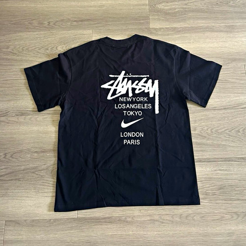 Stussy men black cotton - stussy,