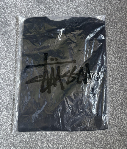 Stussy black graphic logo - stussy, crew