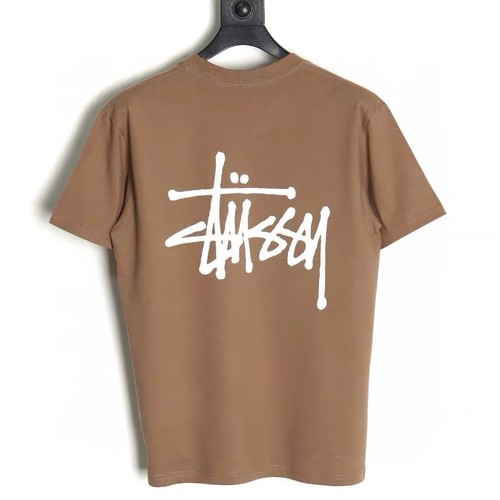 Stussy brown short sleeved