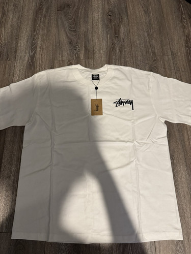 Stussy white graphic - stussy, crew