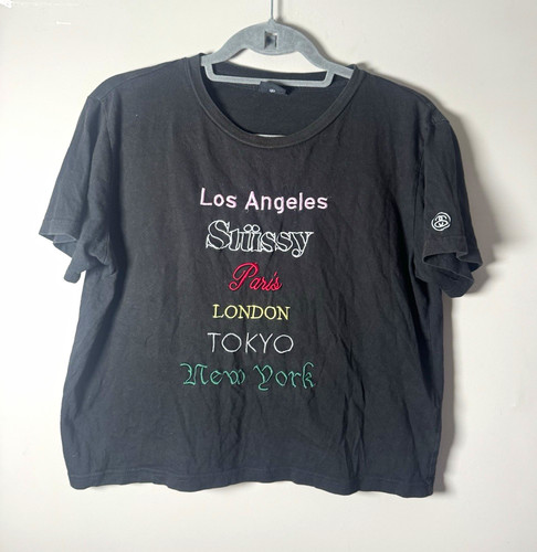 Stussy black cities logo - stussy,